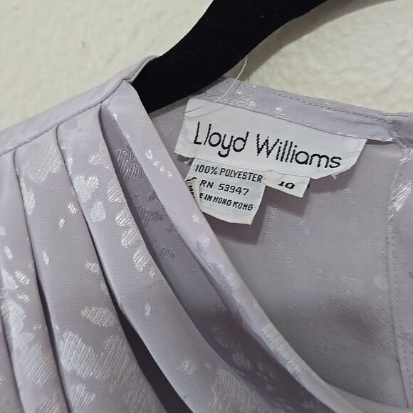 Lloyd Williams Vintage Gray Blouse 10 - Picture 2 of 7